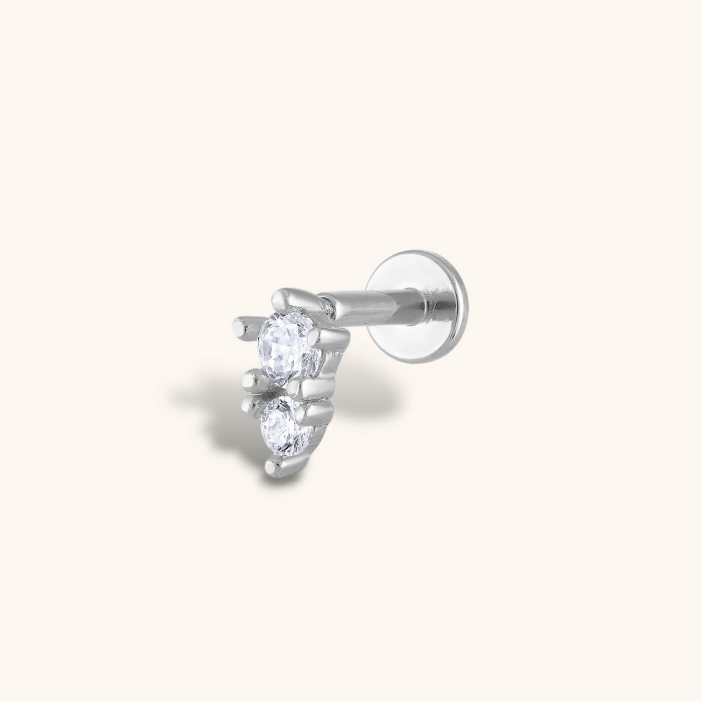 Gaia Threaded Flat Back Earring