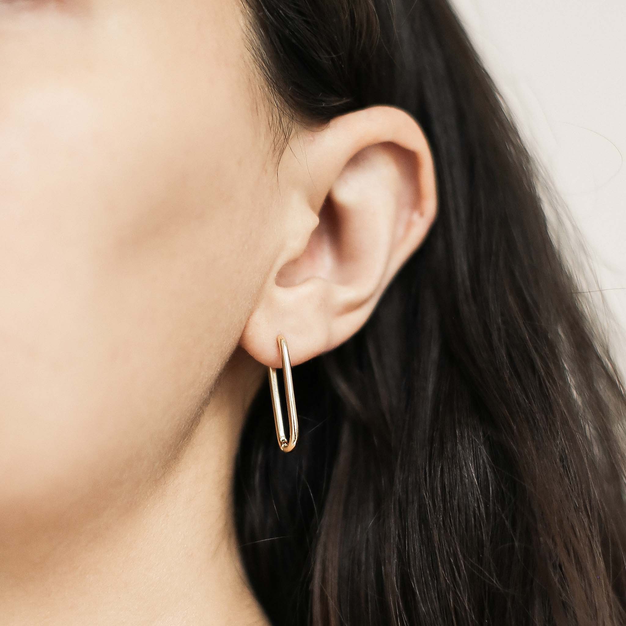 Halo Oval Hoops, 23mm
