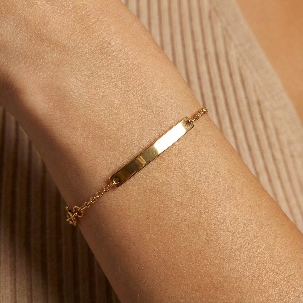 Minimal Bar Chain Bracelet