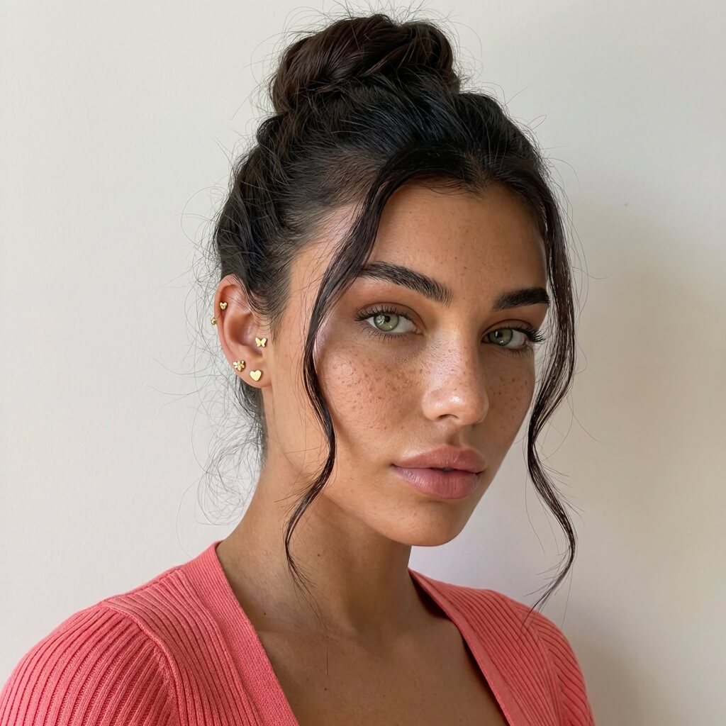 Flat Back Stud Earring Set – Mixed Shapes
