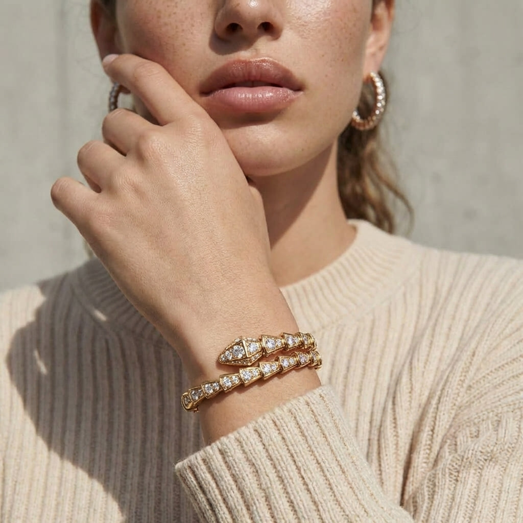 Serpent Pavé Bracelet