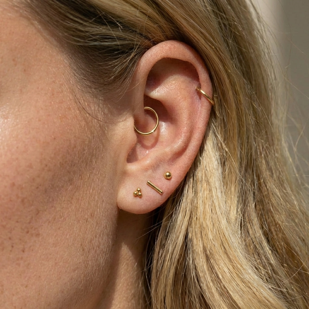 Avelis Flat Back Earring Trio