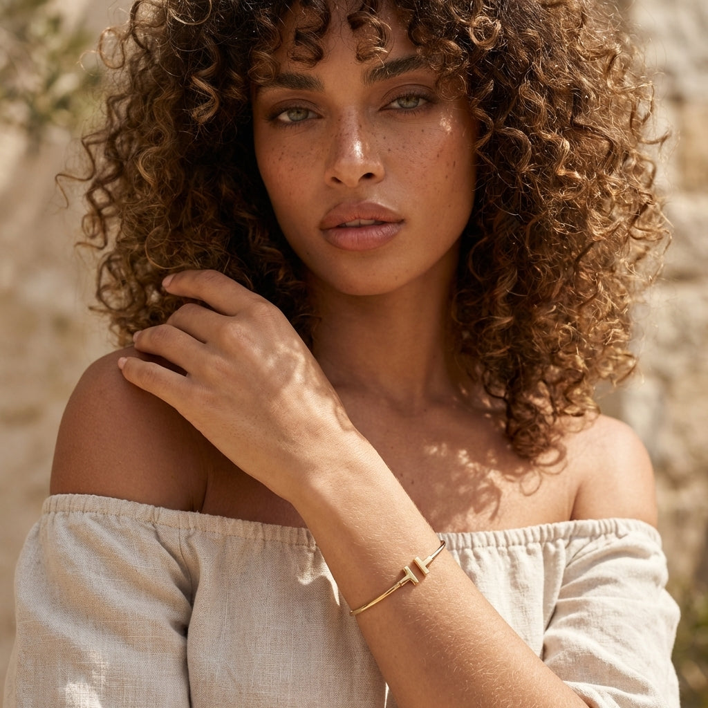 Velor T Open Cuff Bracelet
