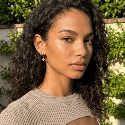 Trio Clover Leaf Earring Set