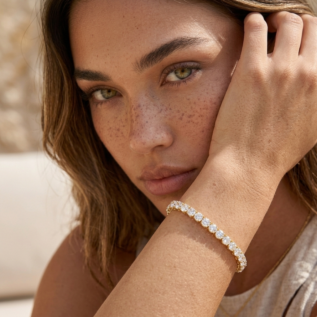 Stone Set Tennis Bracelet