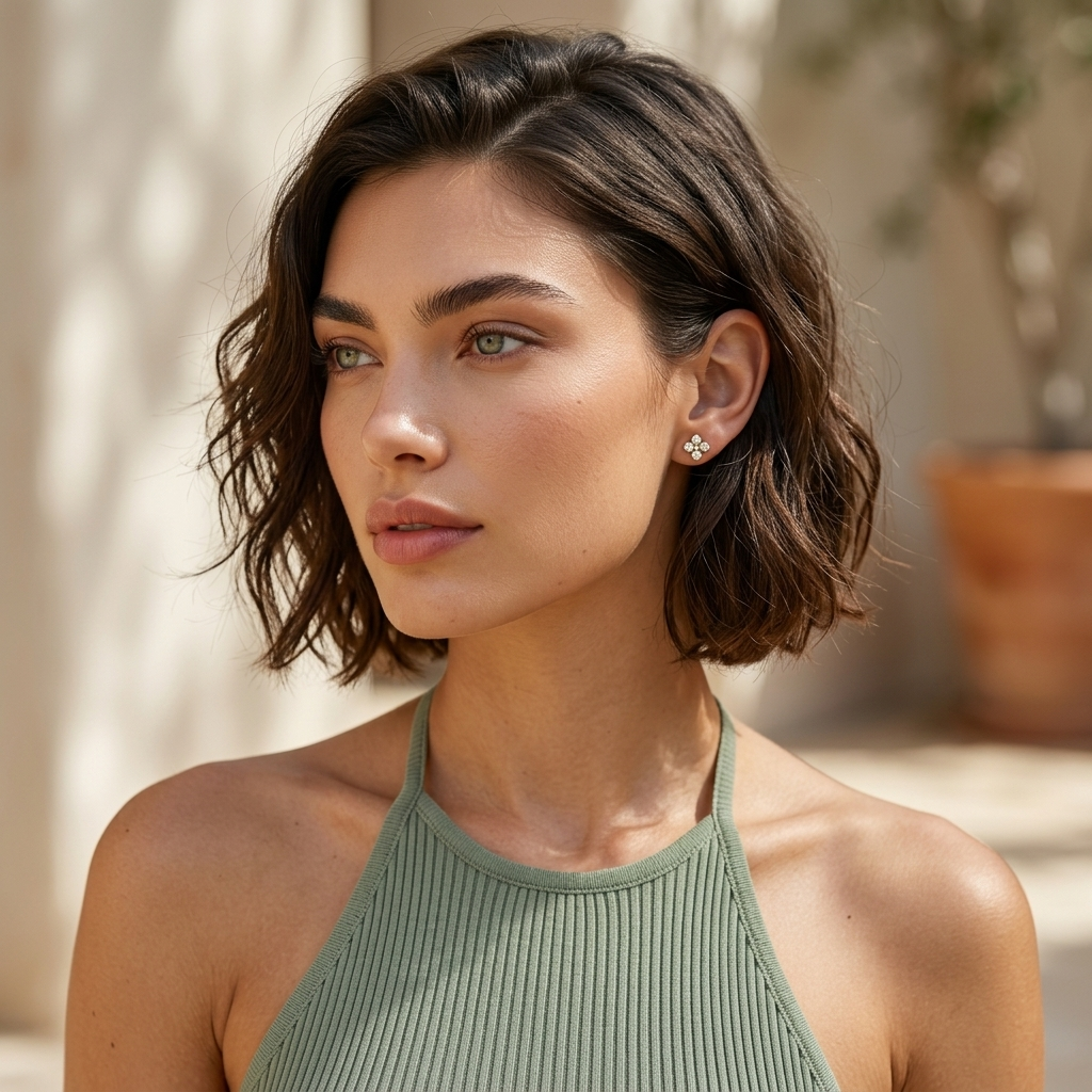 Aria Crystal Stud Earrings