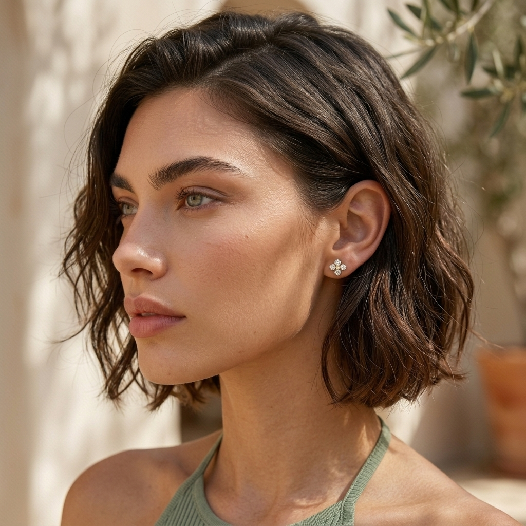 Aria Crystal Stud Earrings