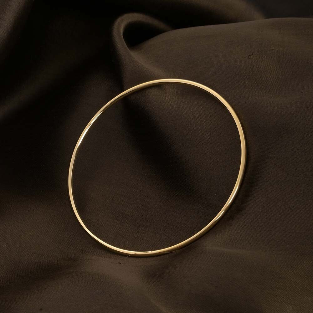 Round Wire Bangle Bracelet