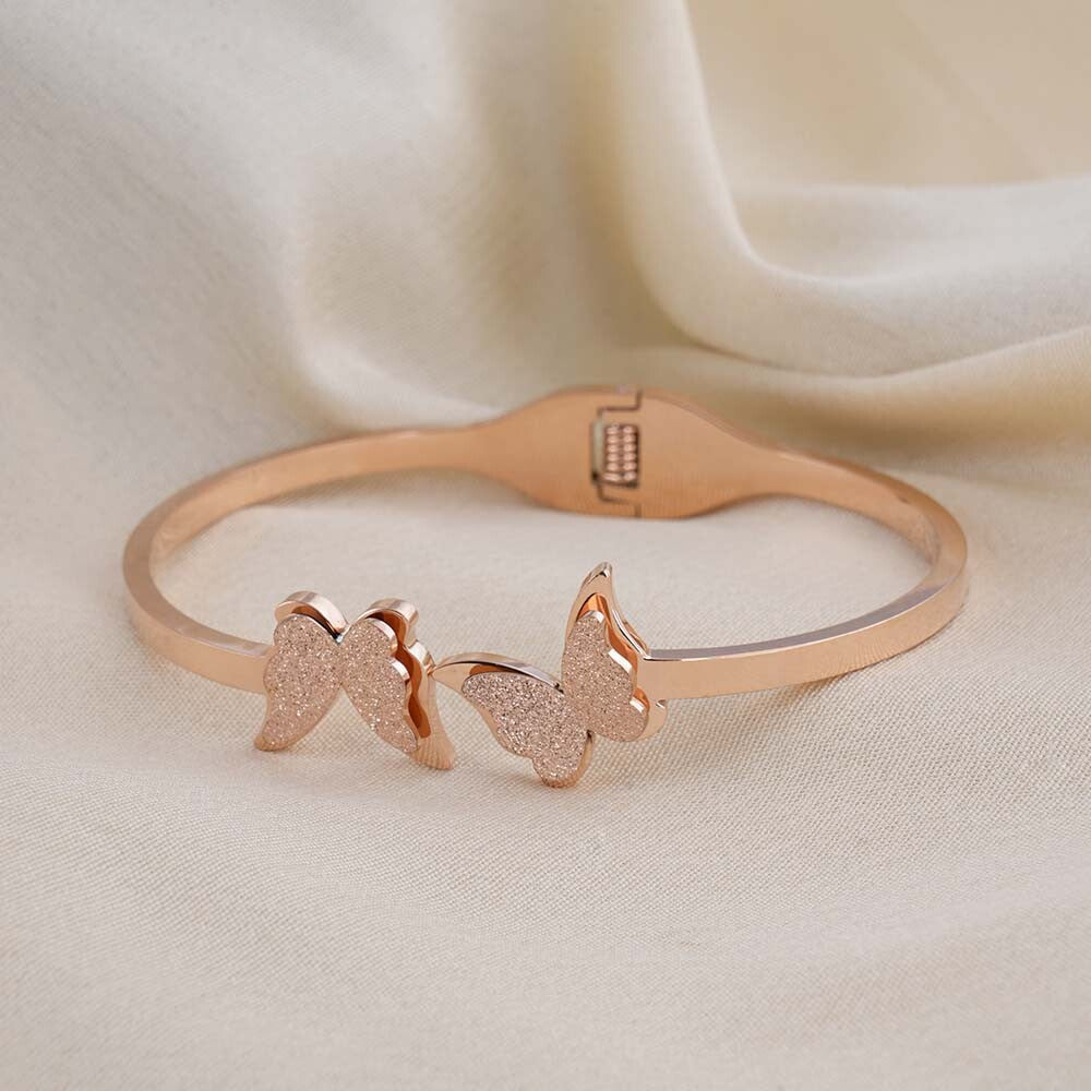 Butterfly Charm Cuff Bracelet