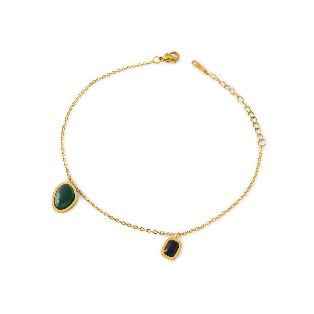 Emerald Night Anklet