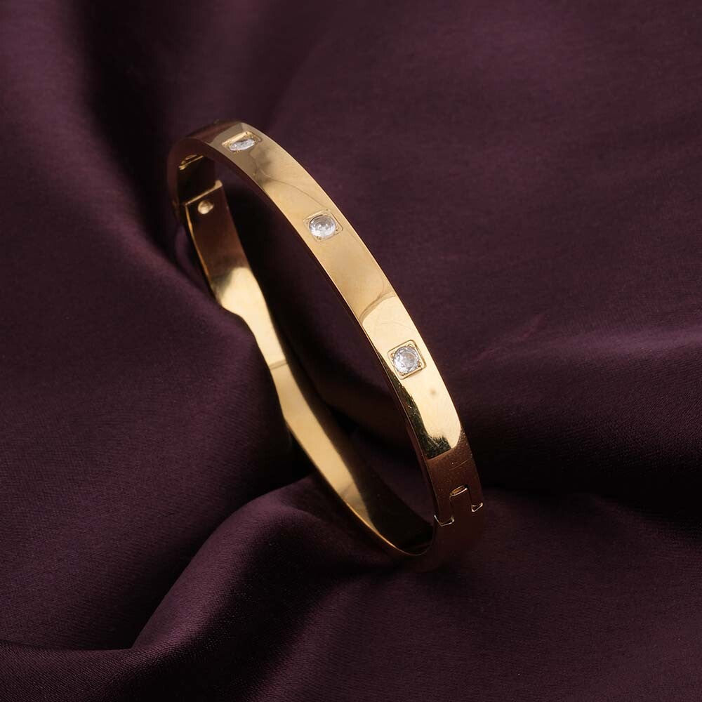 Dazzling Stone Bangle Bracelet