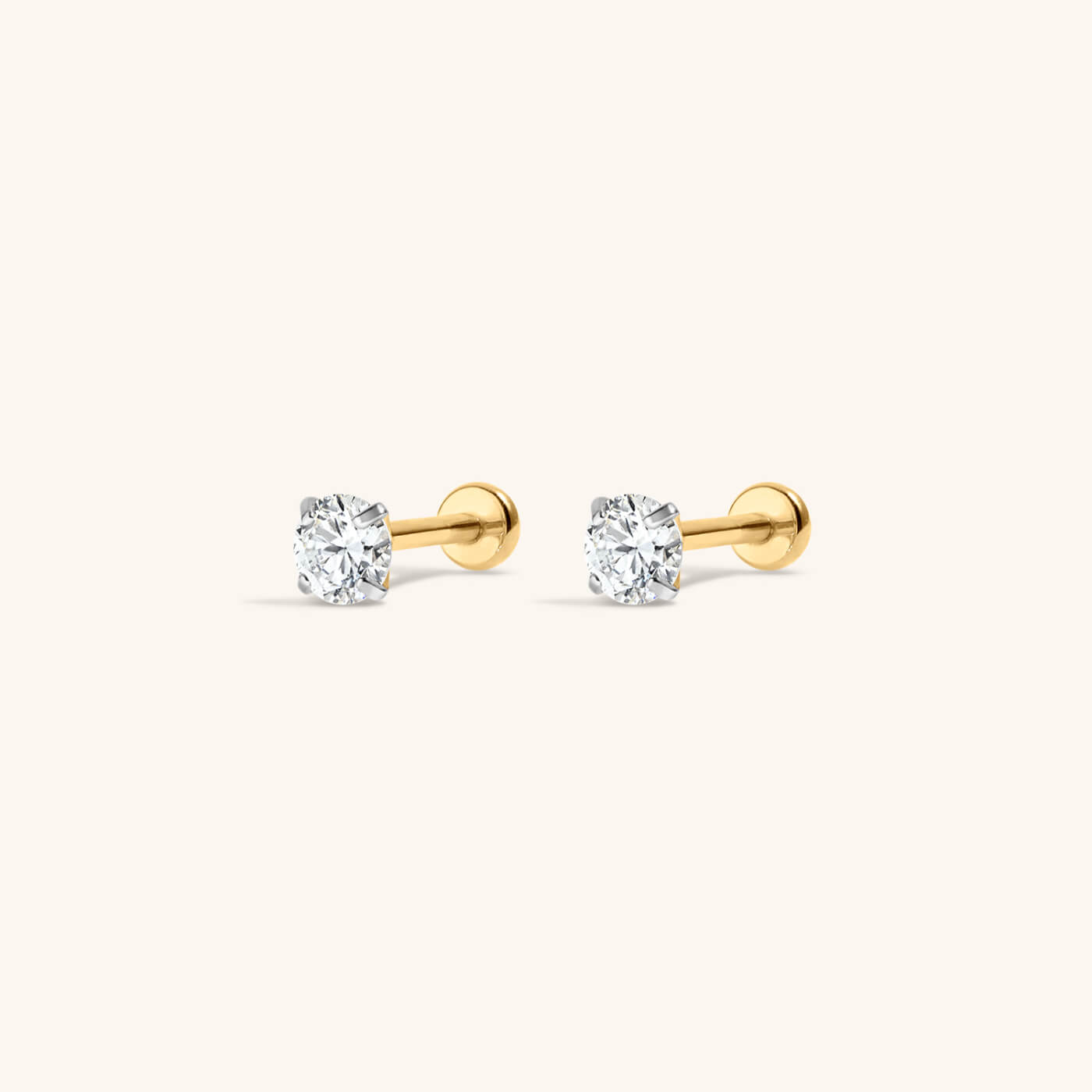 Lab Grown Diamond Nap Earrings – Gold