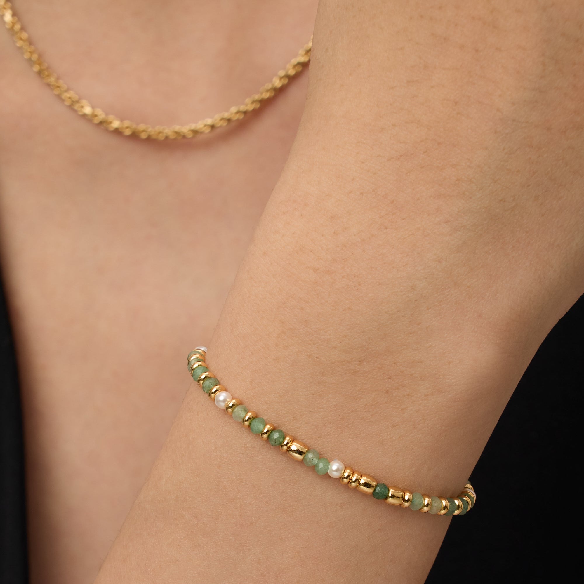 Serene Amazonite Beaded Bracelet