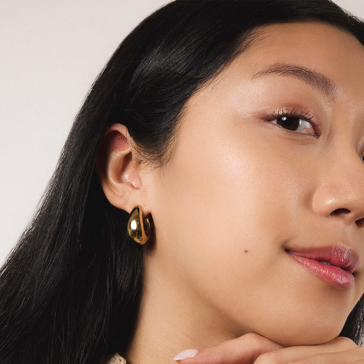 Dewdrop Hoops