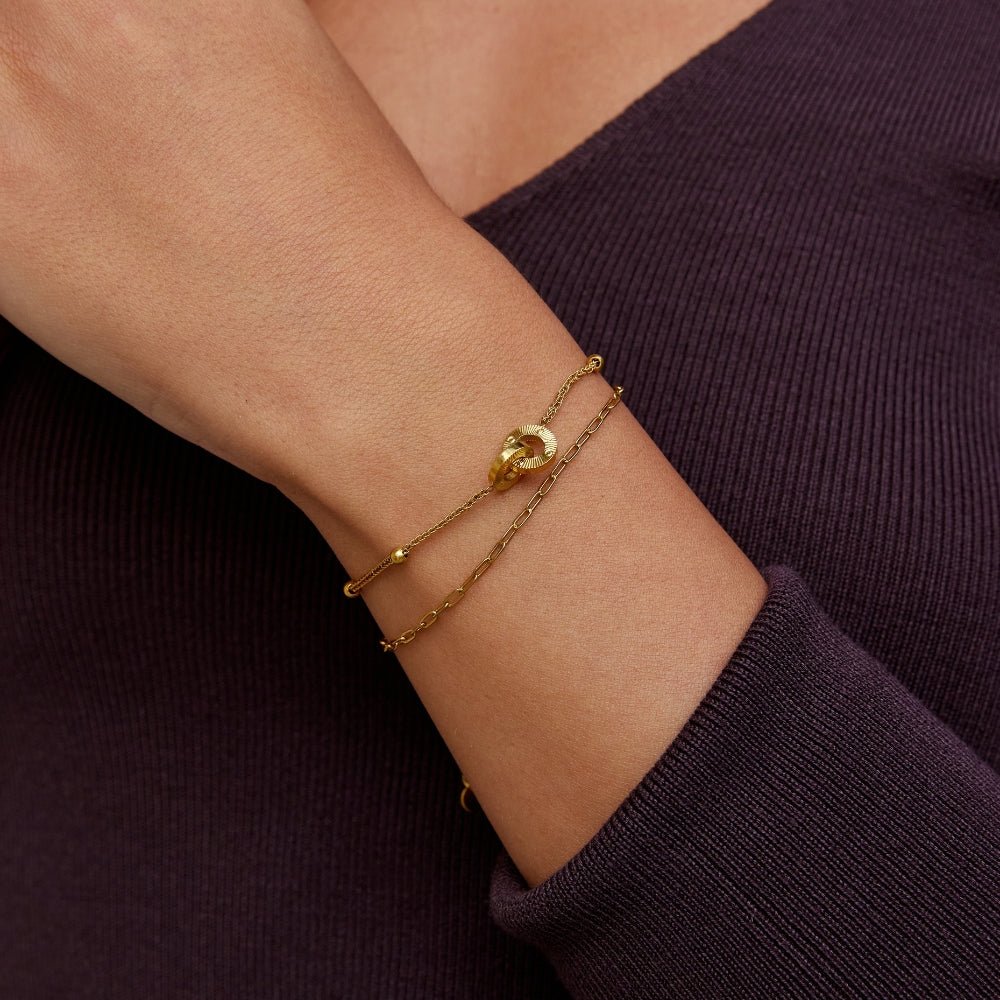 Avelune Layered Eternity Loop Bracelet