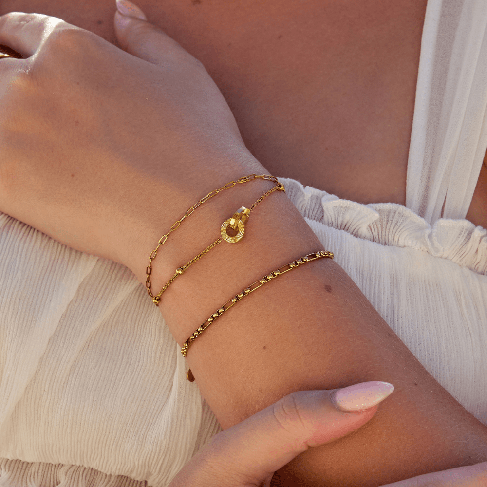 Avelune Layered Eternity Loop Bracelet