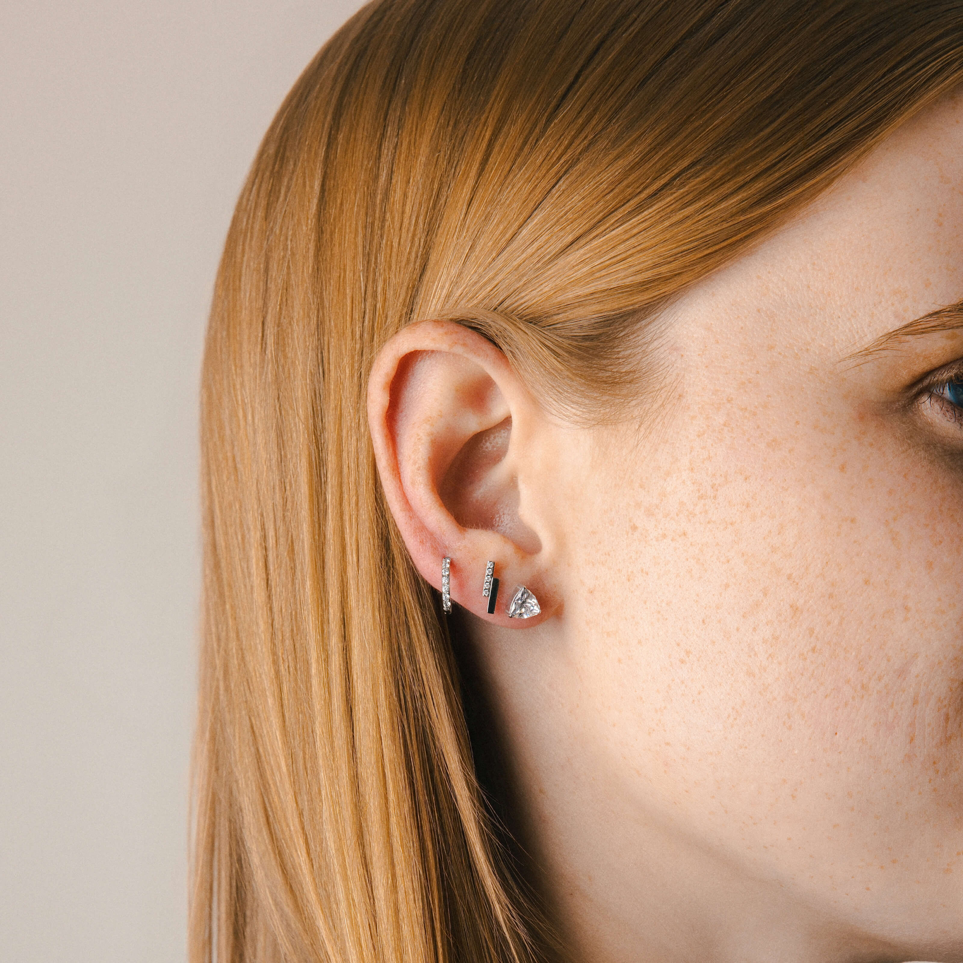 Pave Lightning Bar Nap Earrings