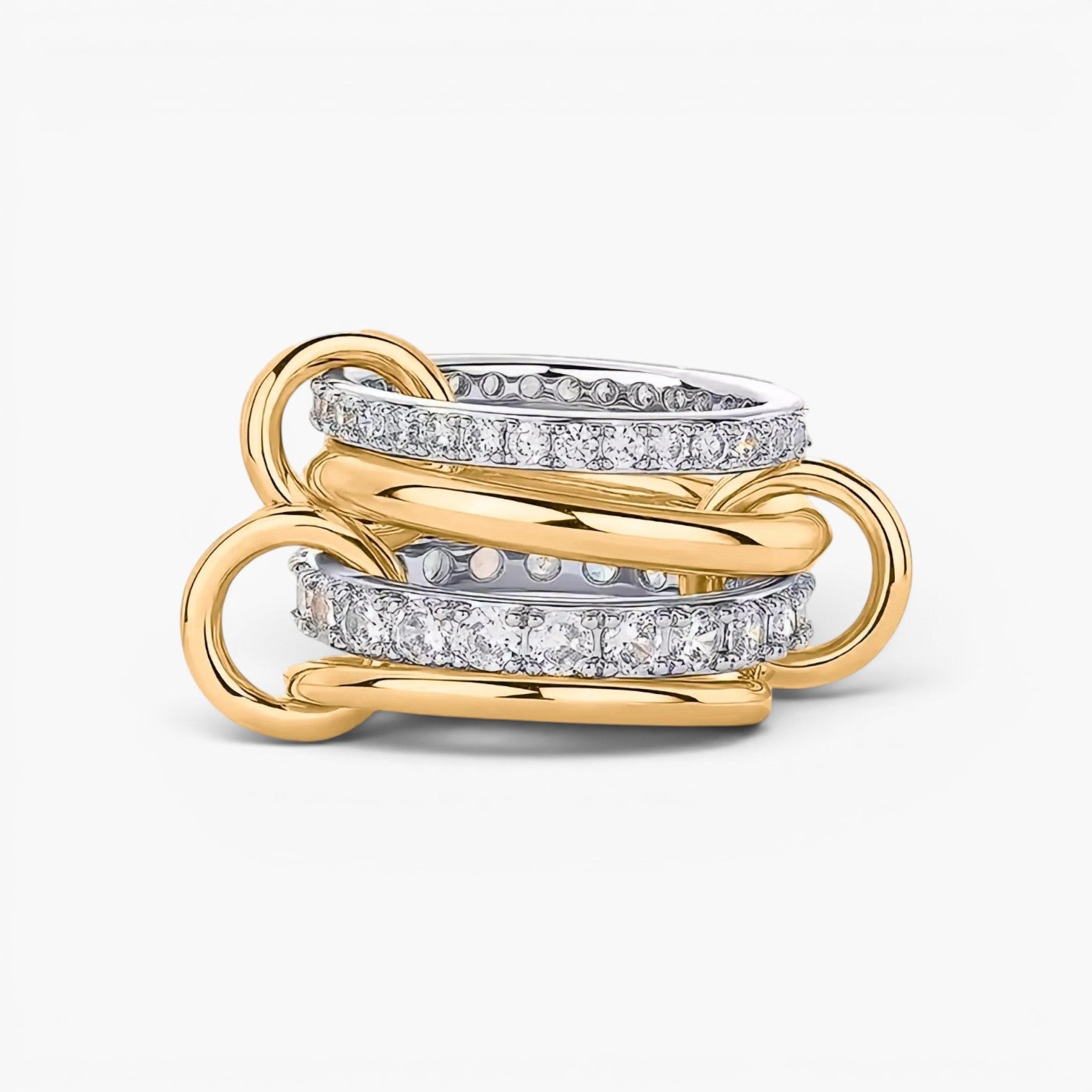 Valora Mixed Metal Stackable Statement Ring