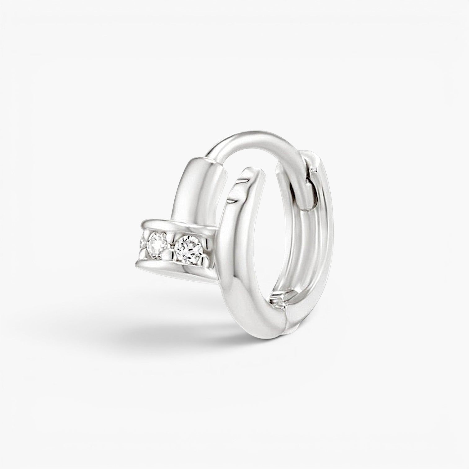 Sleek Nail Huggie Earring for Tragus