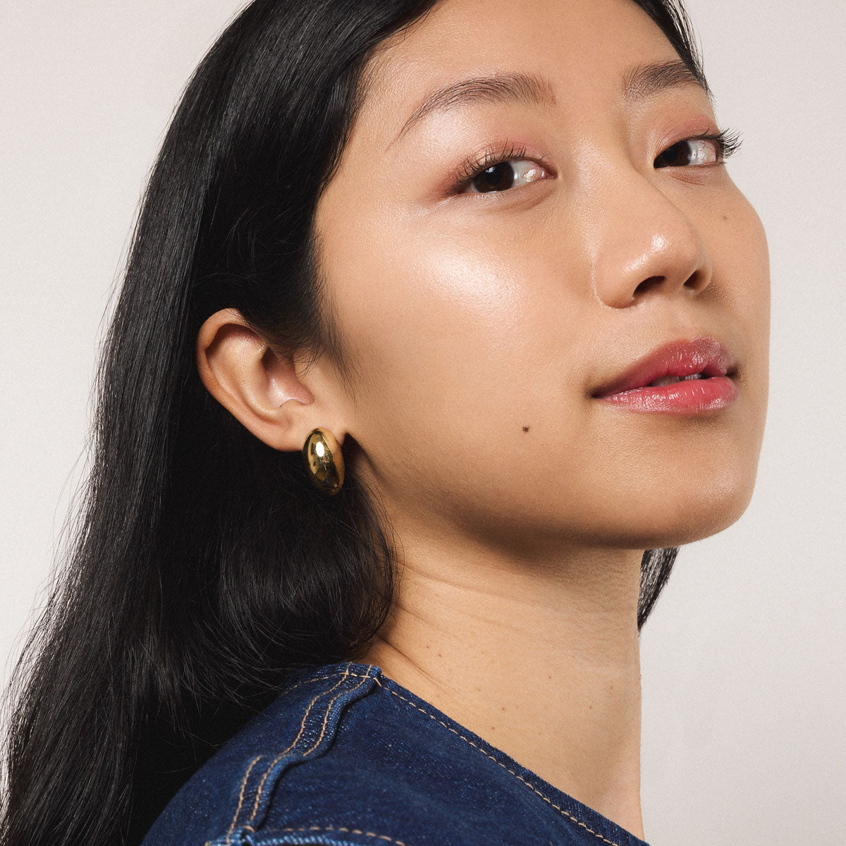 Oversized Oval Studs