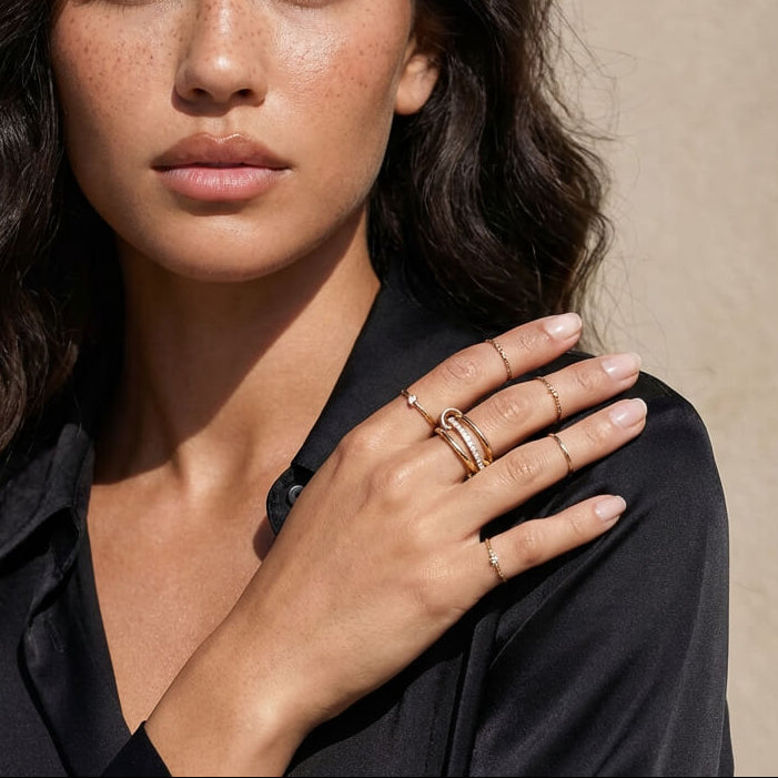 Serelle Interlocked Stackable Ring