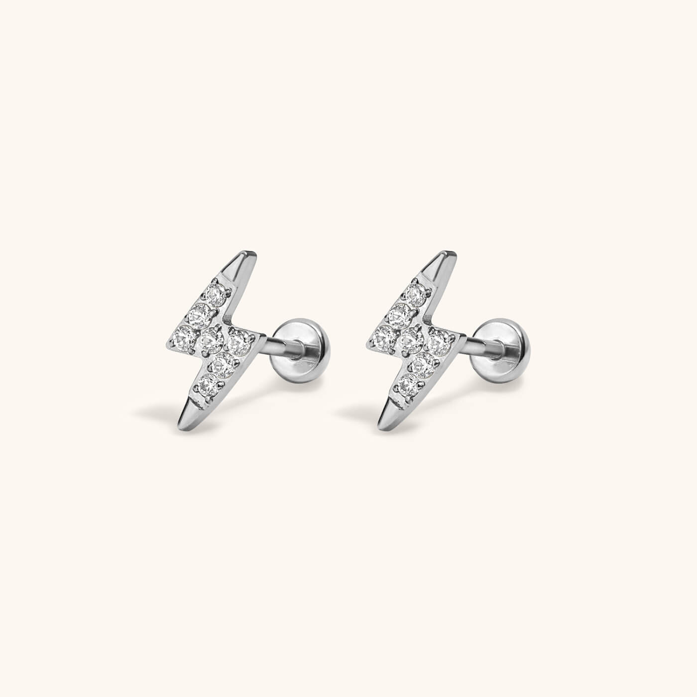 Pave Lightning Nap Earrings