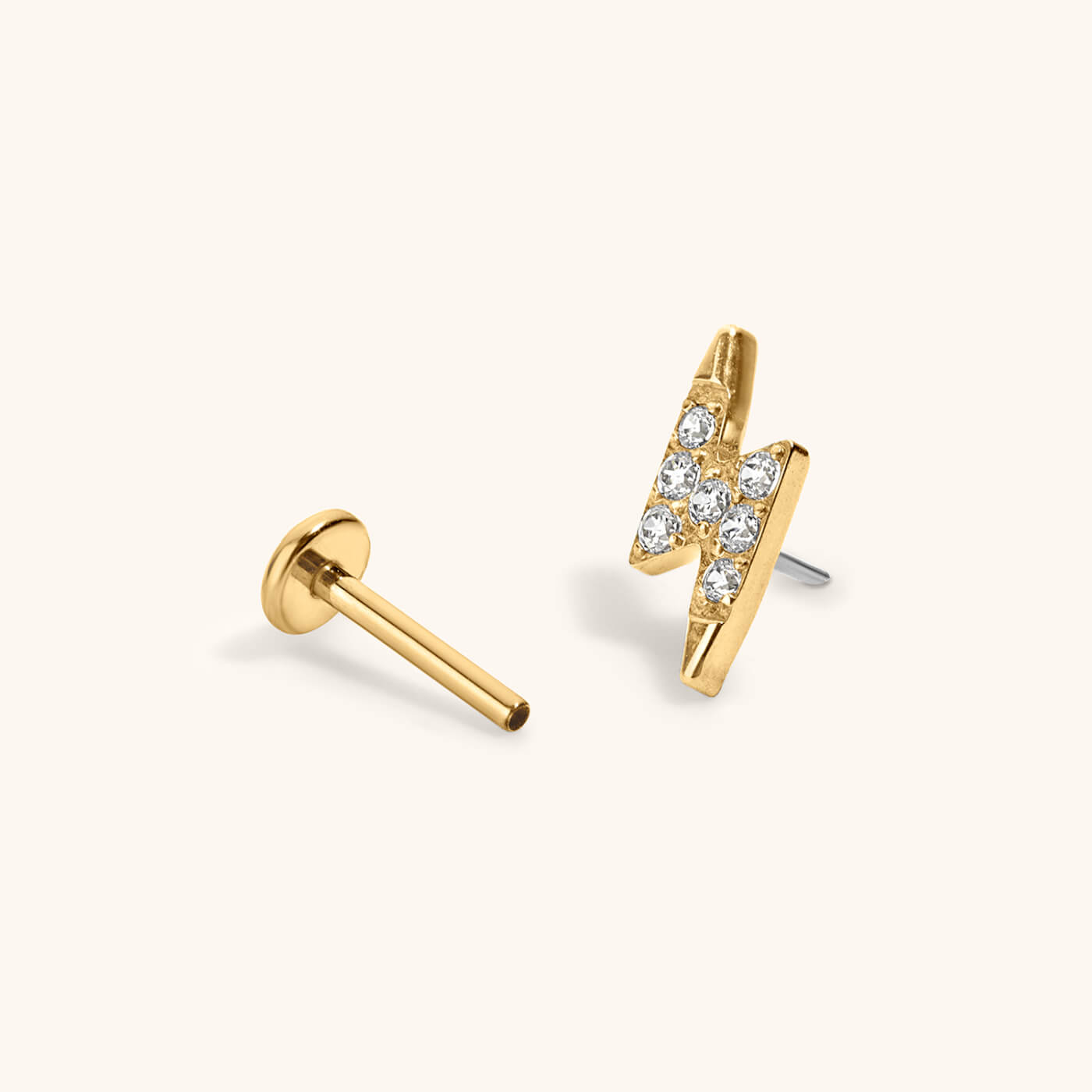 Pave Lightning Nap Earrings