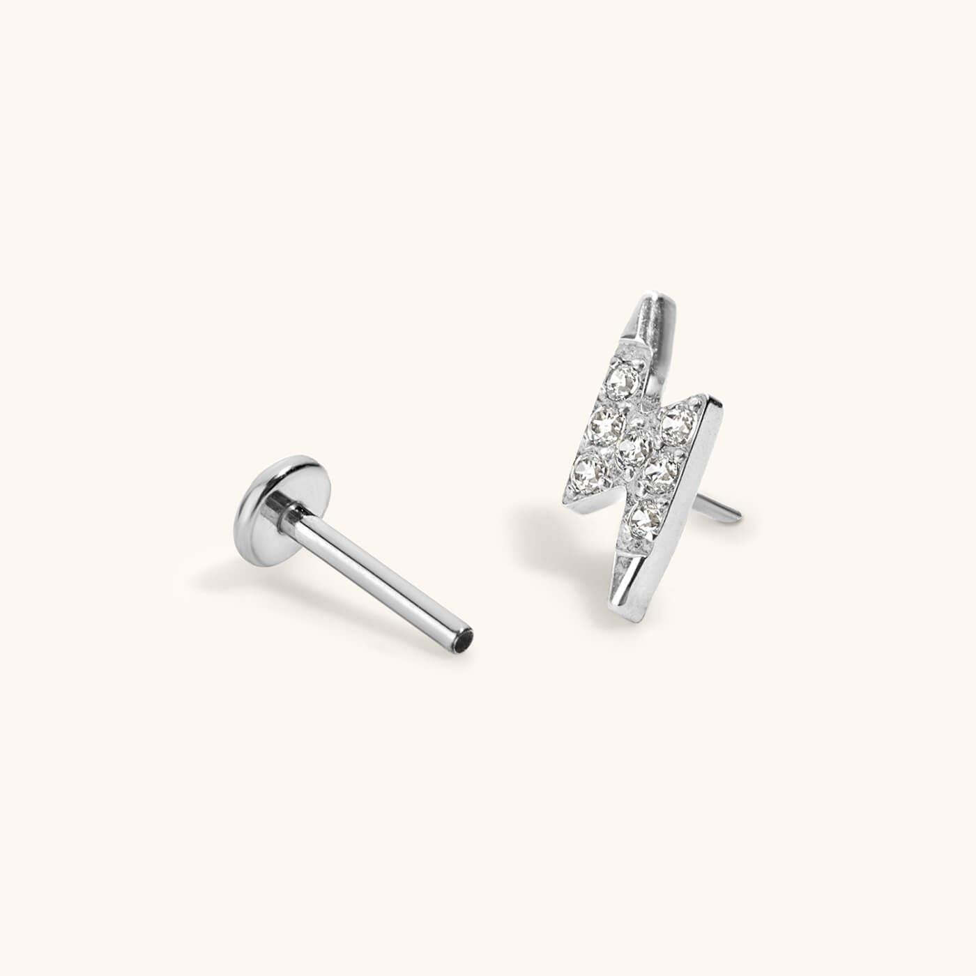 Pave Lightning Nap Earrings