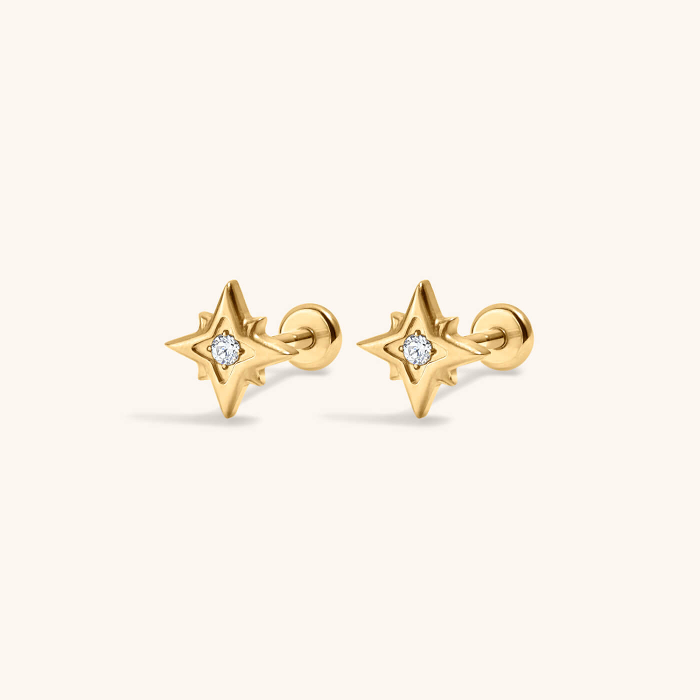 North Star Nap Earrings – Gold