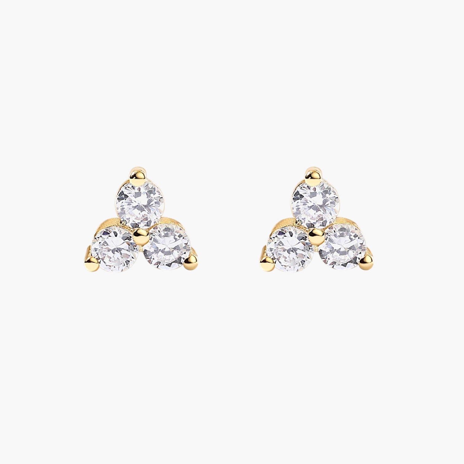 Celia Lotus Flat Back Stud Earrings
